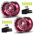 thumbnail image 1 of 2 Pack Professional Yo Yo Balls Aluminum Alloy Responsive YoYo with Unresponsive Bearing for Professionals, 1 of 8