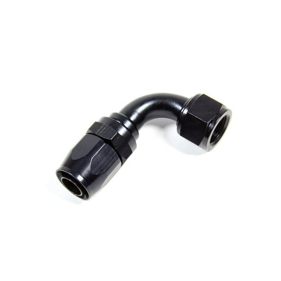 Fragola Hose Fitting #10 90 Deg. to #12 Hose Black