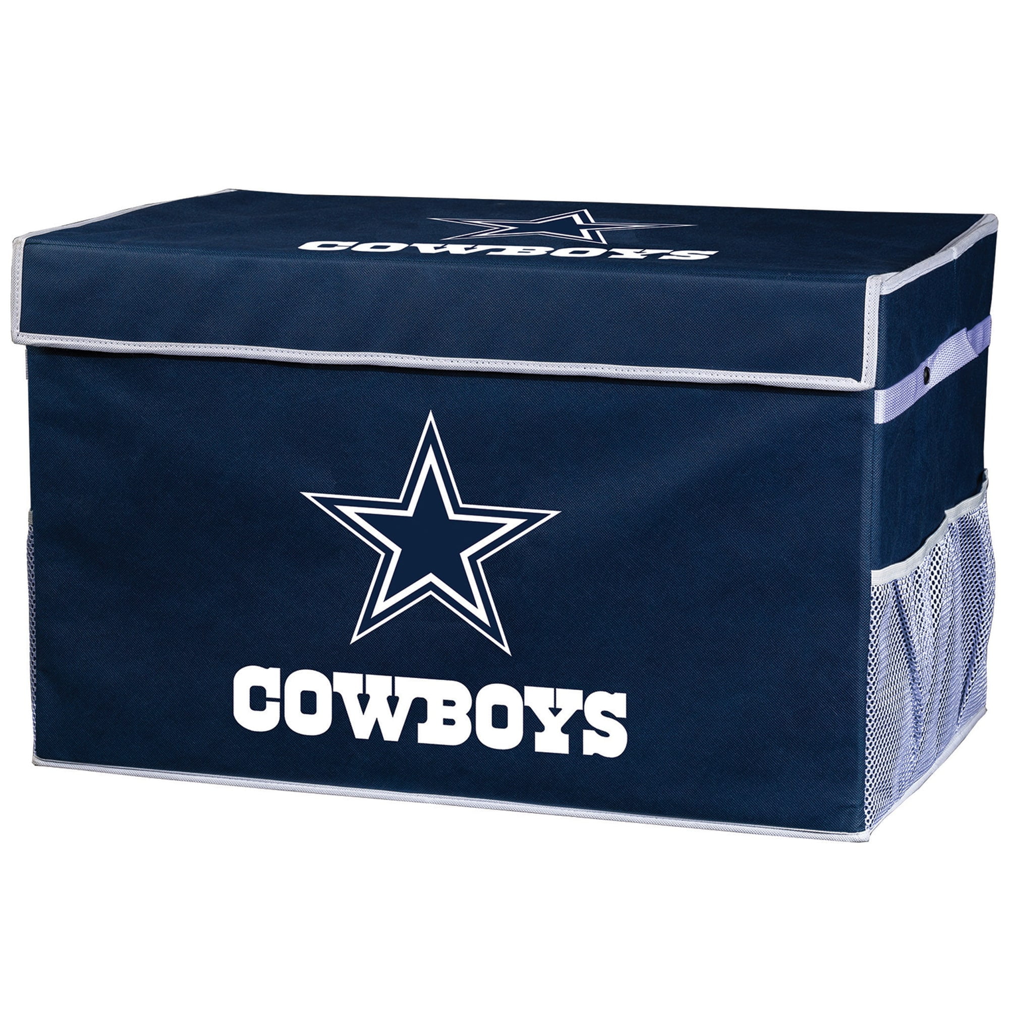 franklin sports nfl dallas cowboys collapsible storage footlocker bins - large