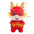 thumbnail image 3 of Penkiiy 2024 Lunar Dragon Stuffed Animal Plush Toy, Chinese Lunar New Year Zodiac Dragon Animal Ornament Mascot Plush Dragon Stuffed Lucky Doll for Spring Festival Gift Home Office Decor, 3 of 4