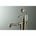 thumbnail image 3 of Kingston Brass KS7018RL Royale Freestanding Tub Faucet with Hand Shower, Brushed Nickel, 3 of 8