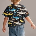 thumbnail image 4 of Chemises à Manches Courtes pour Garçons, T-Shirts Décontractés à Col Rond Imprimés pour Enfants, Hauts d'Été Confortables pour un Usage Quotidien et le Jeu, 4 of 9