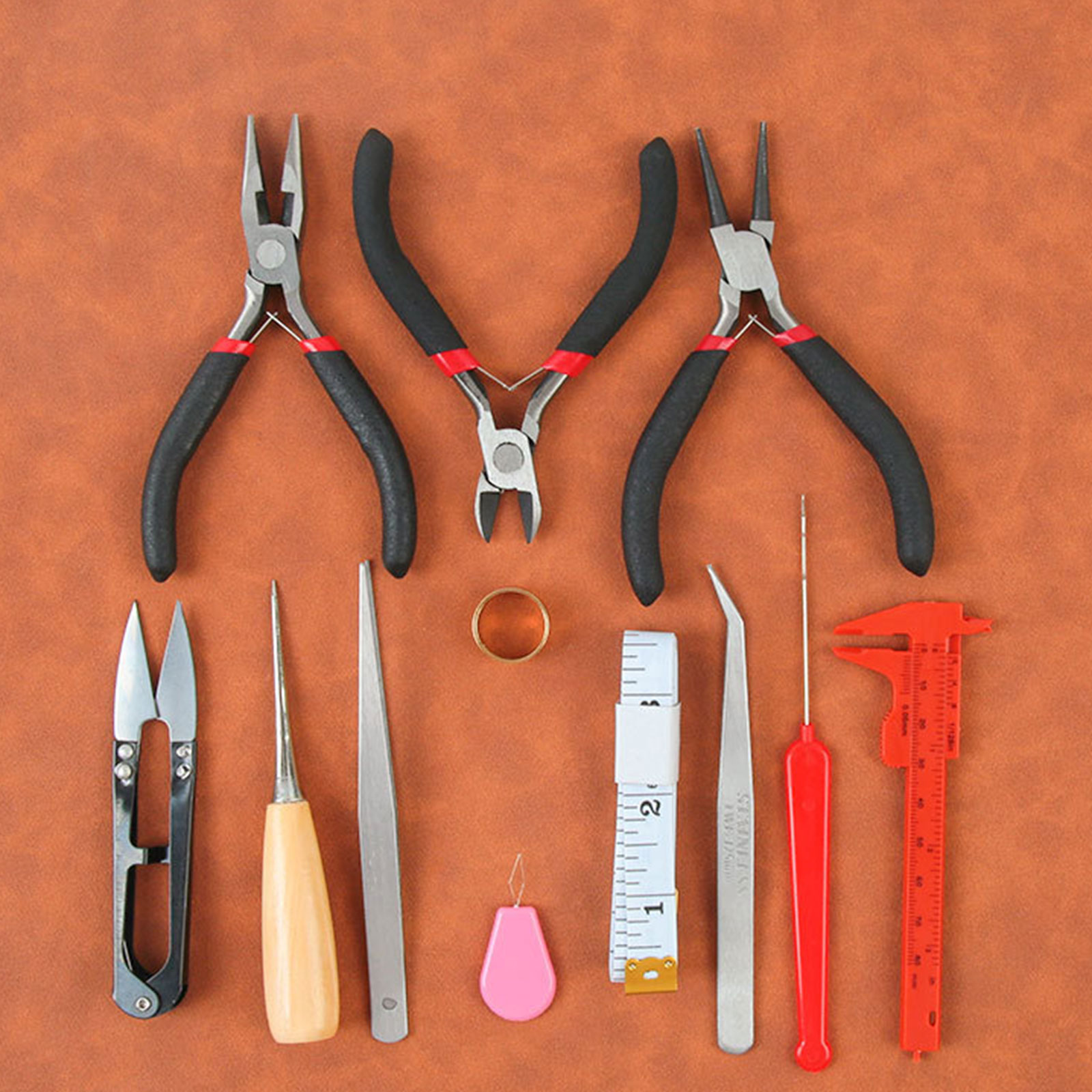 19Pcs Jewelry Making Tools Kits with Zipper Storage Bag for Jewelry Crafting and Jewelry Repair, Jewelry Making Sipplies