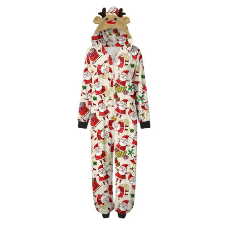 

Family Matching Outfits Daddy For Christmas Pajamas Cute Big Headed Deer Print Plaid Long Sleeve Tops And Pants Soft Casusal Holiday Sleepwear Matching Clothing Set