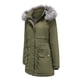 thumbnail image 1 of Abrigo largo cálido para mujer Fridja Sudadera con capucha Parkas de invierno Talla S, 1 of 7