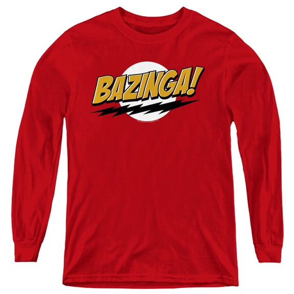 Big Bang Theory - Bazinga - Youth Long Sleeve Shirt - Medium