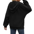 thumbnail image 6 of Wevis Women's Full Zip Hooded Jacket Long Sleeve Loose Casual Outerwear With Pockets, 6 of 6