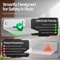 thumbnail image 6 of Speaker Shelf Wall Mount - Acrylic Small Floating Shelf Stand for Rear Wireless Speaker, Smart Phones, Wi-Fi Router, Security Cameras, Mini Action Figures Decor Display, 9 Inch (2 Pack, White), 6 of 10
