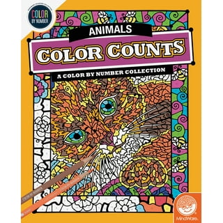 Wild Animals. Mystery Color by Number. Wildlife Coloring Book for Adults:  40 Black Background Artistic Animals and Wild Wonders. Choose your Favorite