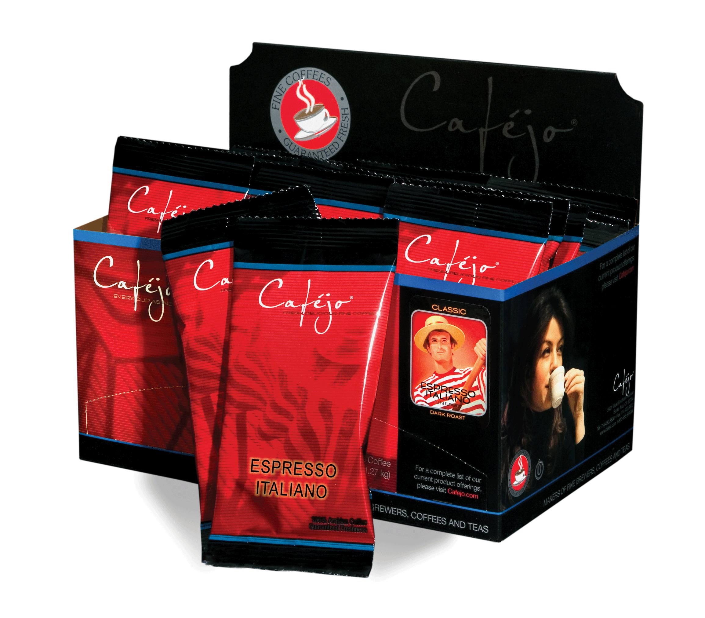 Cafejo CBS1093 Espresso Italiano Ground Coffee 18-Pack by Cafejo