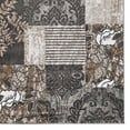 thumbnail image 6 of Linon Home Decor Elegance Area Rug Collection, Gray and Turquoise, 5' x 7'3", 6 of 6