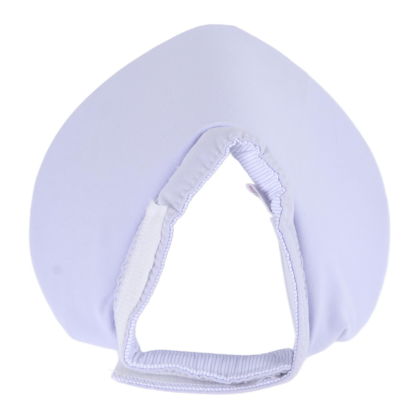 Adjustable Pet Recovery Bib Soft Lightweight Prevent Licking Bite Cat Saliva Towel M Size Light Blue (7.87 inches / 20 cm)