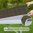 thumbnail image 6 of Dark Brown Bigfoot and Tree Pattern Square Fitted Tablecloth with Elastic Edge,Square Table Cover,Washable Elastic Table Cover for Home Kitchen Party Decor 36"x36", 6 of 6