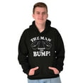 thumbnail image 4 of Man Behind The Bump Baby Announcement Men's Big & Tall Graphic Hoodie Brisco Brands 2X, 4 of 5