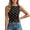 Tank 5#Black, variant on WAYUTE Tank Tops for Women Polka Print Slim Fit Top Round Neck Sleeveless Stretch Soft Comfortable Casual Wear Blouse Tee Shirt