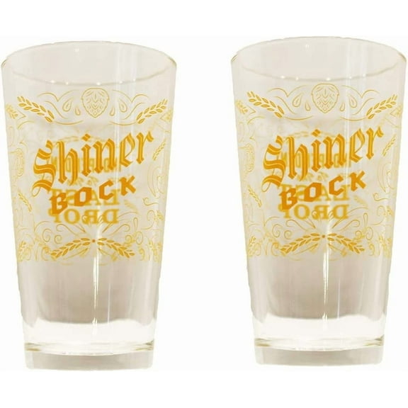 Shiner Bock Signature Pint Glass - Set of 2