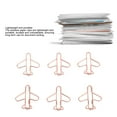 thumbnail image 3 of Airplane Shaped Paper Clips, Metal Lightweight Planner Clips Multipurpose Cute Paperclips for Documents, Notebooks, Scrapbooks, 3 of 7