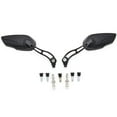 thumbnail image 3 of Krator Custom Rear View Mirrors Black Pair w/Adapters Compatible with Triumph Scrambler Avenger Blazer Trident 750 900, 3 of 3