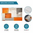 thumbnail image 5 of Burnt Orange Beige Placemats Set of 12, Abstract Modern Oil Painting Geometric Washable Wipeable Table Mats for Dining Tables, Indoor Outdoor Kitchen Place Mats for Holiday Party Table Decor, 5 of 9
