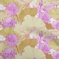thumbnail image 1 of oneOone Cotton Cambric Brown Fabric Asian Japanese Floral Quilting Supplies Print Sewing Fabric By The Yard 42 Inch Wide, 1 of 5