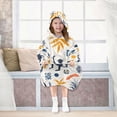 thumbnail image 7 of FORMRS Wearable Blanket Hoodie with Sleeves for Kids Cozy Flannel Sweatshirt, Playful Forest, 7 of 7