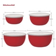 thumbnail image 3 of Prep Bowls KitchenAid, juego de 4 unidades con tapa, color rojo imperio, 3 of 5