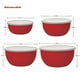 thumbnail image 3 of Prep Bowls KitchenAid, juego de 4 unidades con tapa, color rojo imperio, 3 of 5