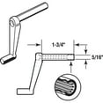 thumbnail image 2 of R7001 1-3/4" Brown RV Style Crank Out Window Handle, 2 of 2