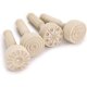 thumbnail image 1 of Juego de sellos de madera para arcilla, sellos de madera para plastilina, herramientas de cerámica con mango de madera, sellos con mango de madera, juego de 4 kits de patrones para modelar, 1 of 7
