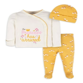 Gerber Baby Girl Take Me Home Set, 3 Pack, Sizes 0-6 Months