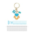 thumbnail image 2 of Recuerdo de baby shower, lindo llavero con bolsas de dulces y etiquetas de agradecimiento, llave de casa Azul, 2 of 7
