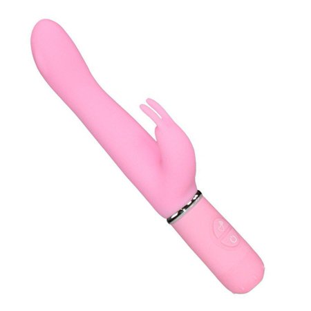 Pink B.O.B. Silicone Dual Action Vibrating Rabbit Massager