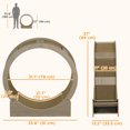 thumbnail image 3 of PawHut 36" Cat Wheel for Indoor Cats with Brake, Scratching Pads, Walnut, 3 of 9