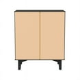 thumbnail image 5 of 3-Drawer Groove Handle Solid Wood Dresser - Black, 5 of 5