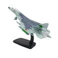 thumbnail image 4 of Modelo de caza a escala 1:72 fundido a presión con base, decoración de mesa para aviones, colección de cazas. azul, 4 of 9