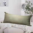 thumbnail image 5 of XIAOLE Corduroy Body Pillow for Adults, Breathable & Cooling Satin Stripe Long Pillow for Bed, Soft Support for Side Sleepper, and Back Pain Relief, Fluffy & Firm, 11.8x23.8 Inch, Green, 5 of 8