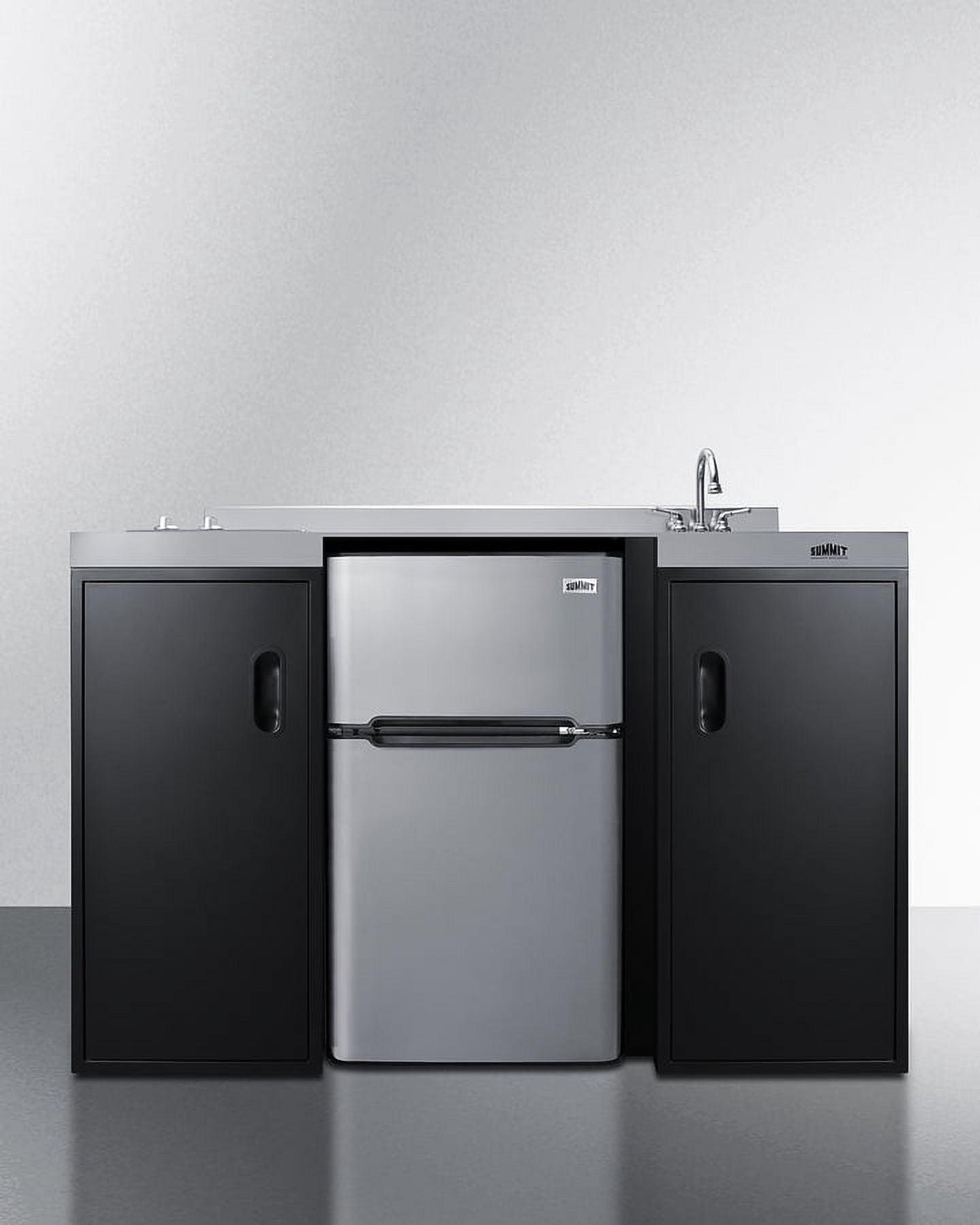 54" Wide All-In-One Kitchenette, ADA Counter Height, Right Side