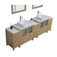 thumbnail image 6 of Vanity Art 96" Double Sink Freestanding Bathroom Vanity Set with Engineered Marble Top and Mirror, 6 of 9