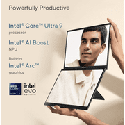 ASUS Zenbook Duo AI Powered 2-in-1 Laptop 14.0in Touchscreen OLED 2.8K Display (Intel Ultra 9-285H, 32GB LPDDR5X, 4TB PCIe SSD, Active Pen, Backlit KB, 2 Thunderbolt 4, WiFi 7, Webcam, Win 11 Pro)