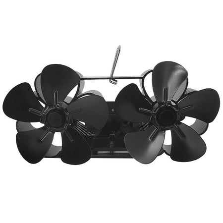 

Ksruee Heat Powered Oscillating Fireplace Fan 6 Blades Log Burner Wood Burning Stove Fan Silent Energy Saving Fireplace Fan with Overheat Protection Heat Operated for Home Office Circulating apposite