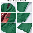 thumbnail image 4 of Lycody Boys' 3 pieces Suits Formal Tuxedo Slim Fit Boys Suit Set for Wedding Outfit Teen Boy Dress Clothes, 4 of 6