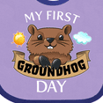 thumbnail image 4 of Inktastic My First Groundhog Day Cute Boys or Girls Baby Bib, 4 of 4