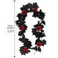 thumbnail image 3 of Hanging Flowers Plant,Black Flexible Bendable Artificial Flower Garland for Halloween Home Livingroom Theme Party Decor, 3 of 9