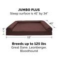 thumbnail image 2 of Furhaven Cama de gel refrescante para perros grandes con refuerzos extraíbles y funda lavable, para perros de hasta 125 libras - Sofá acolchado - Café, Jumbo Plus/XXL, 2 of 5