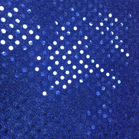 spangle fabric shason sequin textile glitter knit cobalt