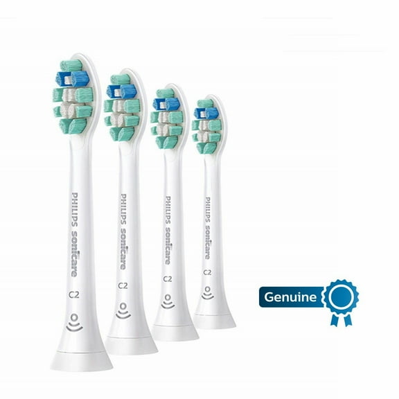 4x Genuine Philips Sonicare C2 Optimal Plaque Control HX9023/65 Replacement Brush Heads
