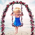 thumbnail image 4 of ZOELNIC 1PCS Artificial Sakura Vine Flowers Plants Vine Ivy Garlands Hanging for Wedding Party Garden Wall Decoration Silk Flowers Wedding Garden Decor, 4 of 8