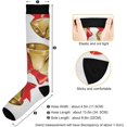 thumbnail image 3 of FREEAMG Christmas Decoration Compression Socks for Men & Women Running Stockings Knee High Socks for Gardening Running Cycling Travel and Climbing, 1 Pair, 3 of 7