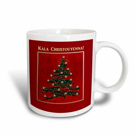3drose kala christouyenna merry christmas in greek christmas tree on red ceramic mug - Greek Christmas 3drose kala christouyenna merry christmas in greek christmas tree on red ceramic mug - Greek Christmas