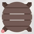 thumbnail image 4 of Costaelm Paradise 24" HDPE Round Outdoor Patio Counter Height Bar Stool, Dark Brown, 4 of 8